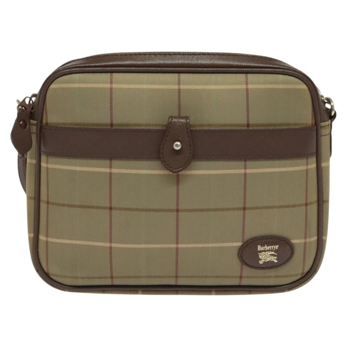 Burberry Nova check Shoulder bag Canvas, BROWN, CANVAS, Shoulder bag