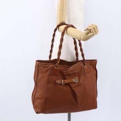 Chloe Vintage Tote bag Leather, BROWN, LEATHER, Tote bag