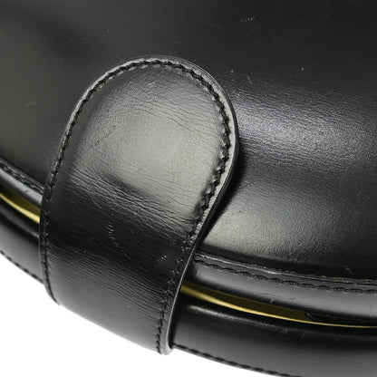 Loewe Anagram handbag Leather, BLACK, LEATHER, Handbag