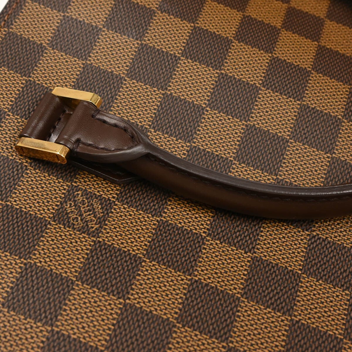 Louis Vuitton Venice Sac Plat Bag Damier, BROWN, CANVAS, Tote bag