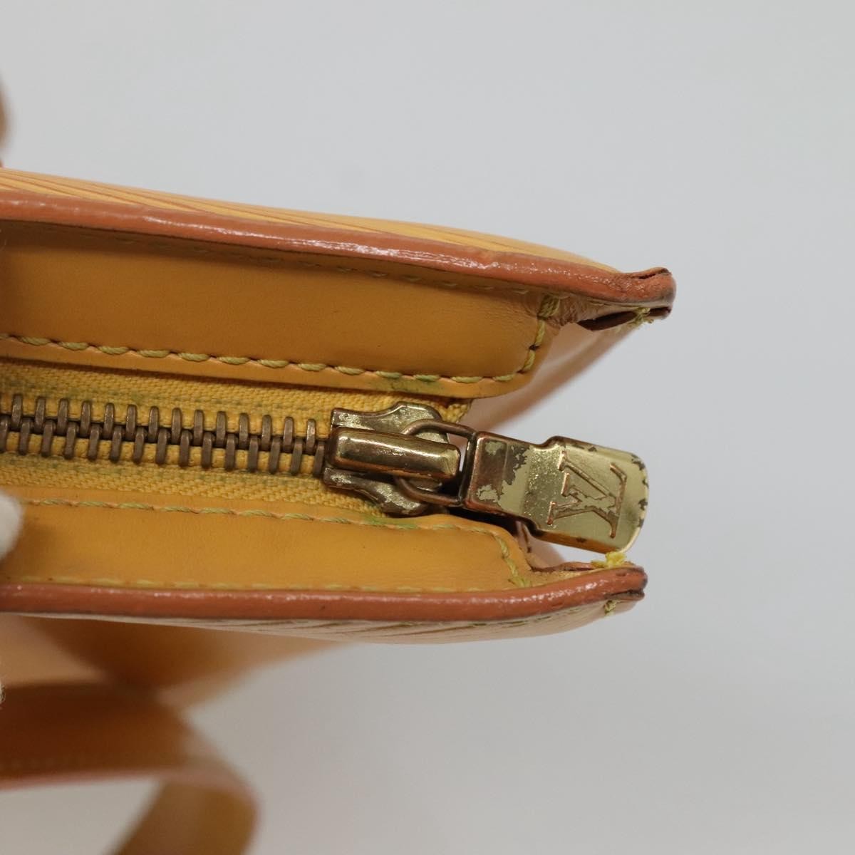 Louis Vuitton Saint Jacques Handbag Epi Leather, YELLOW, LEATHER, Handbag