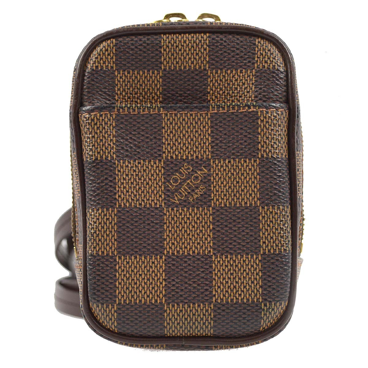 Louis Vuitton Etui Okapi Camera Case Damier, BROWN, CANVAS, Shoulder bag
