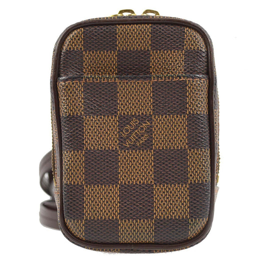 Louis Vuitton Etui Okapi Camera Case Damier, BROWN, CANVAS, Shoulder bag