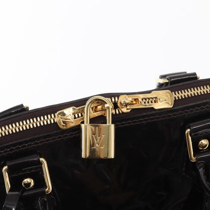 Louis Vuitton Alma Handbag Monogram Vernis, BURGUNDY, PATENT_LEATHER, Handbag