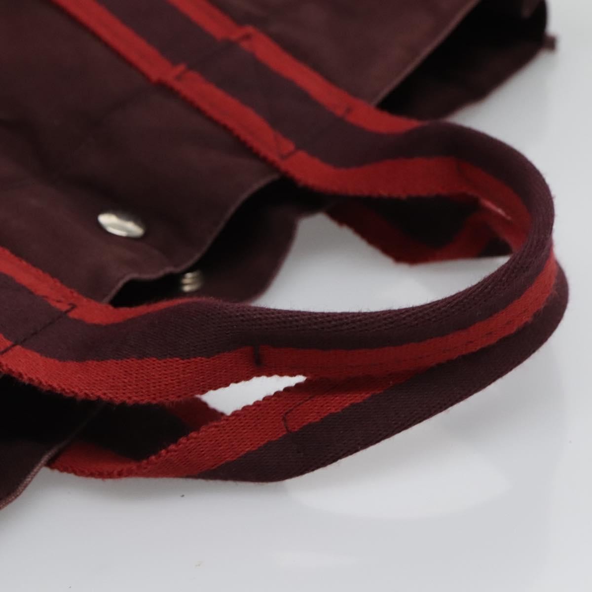 Hermes Fourre Tout Tote Canvas, RED, CANVAS, Tote bag