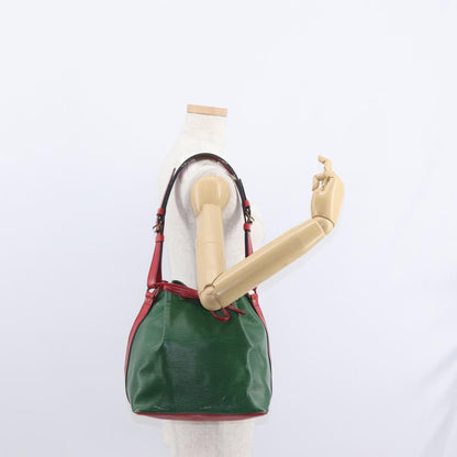 Louis Vuitton Bicolor Petit Noe Handbag Epi Leather, GREEN, LEATHER, Shoulder bag