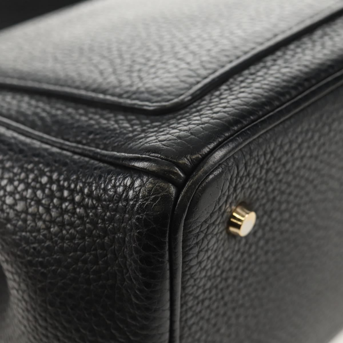 Christian Dior Lady Dior Bag Leather, BLACK, LEATHER, Handbag