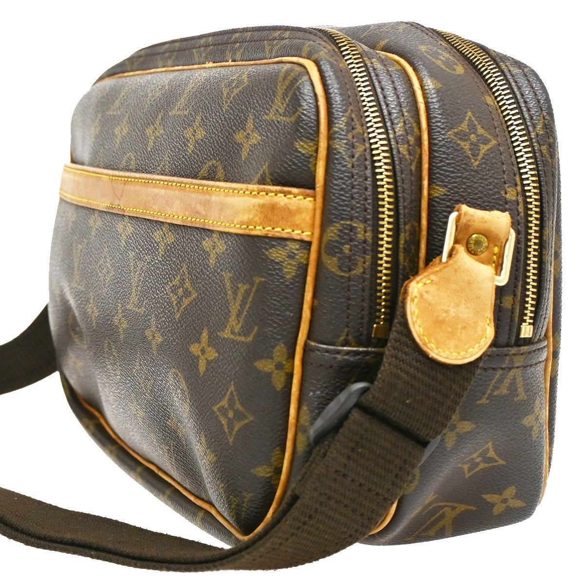 Louis Vuitton Reporter Bag Monogram Canvas, BROWN, CANVAS, Shoulder bag