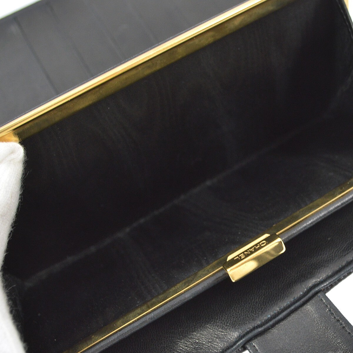Chanel Timeless CC French Wallet Caviar, BLACK, LEATHER, Wallets