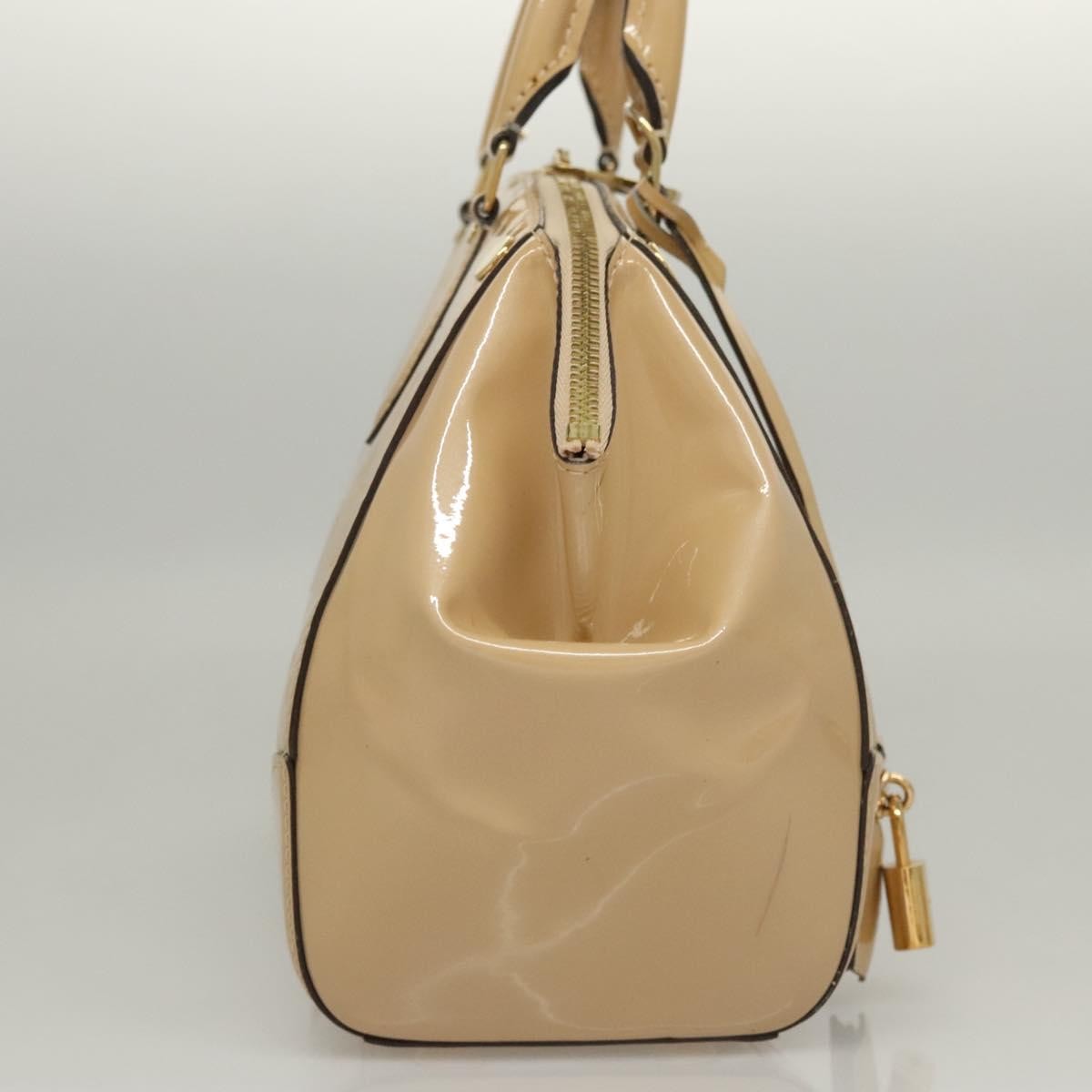 Louis Vuitton Santa Monica Handbag Monogram Vernis, BEIGE, PATENT_LEATHER, Handbag