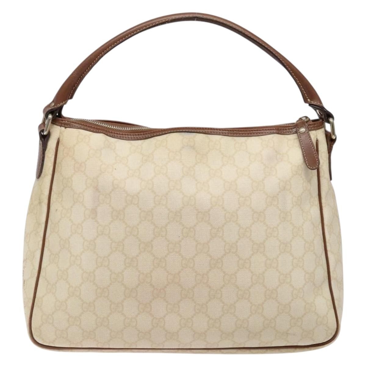 Gucci GG supreme handbag GG canvas, WHITE, PVC, Handbag