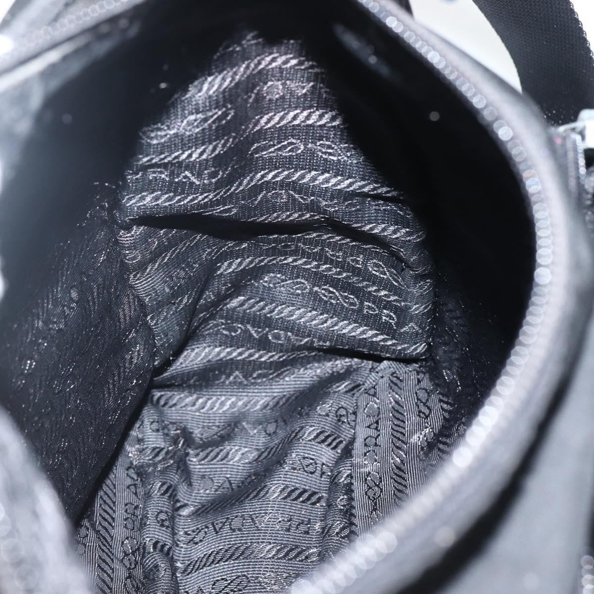 Prada Buckle Messenger Bag Tessuto, BLACK, NYLON, Crossbody bag