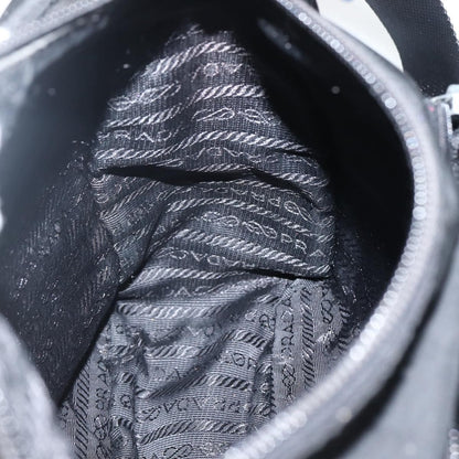 Prada Buckle Messenger Bag Tessuto, BLACK, NYLON, Crossbody bag