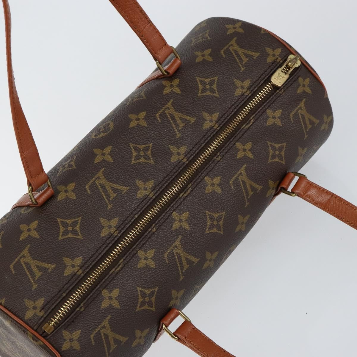 Louis Vuitton Papillon Handbag Monogram Canvas, BROWN, CANVAS, Handbag