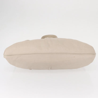 Salvatore Ferragamo Gancini Shoulder Bag Leather, WHITE, LEATHER, Shoulder bag