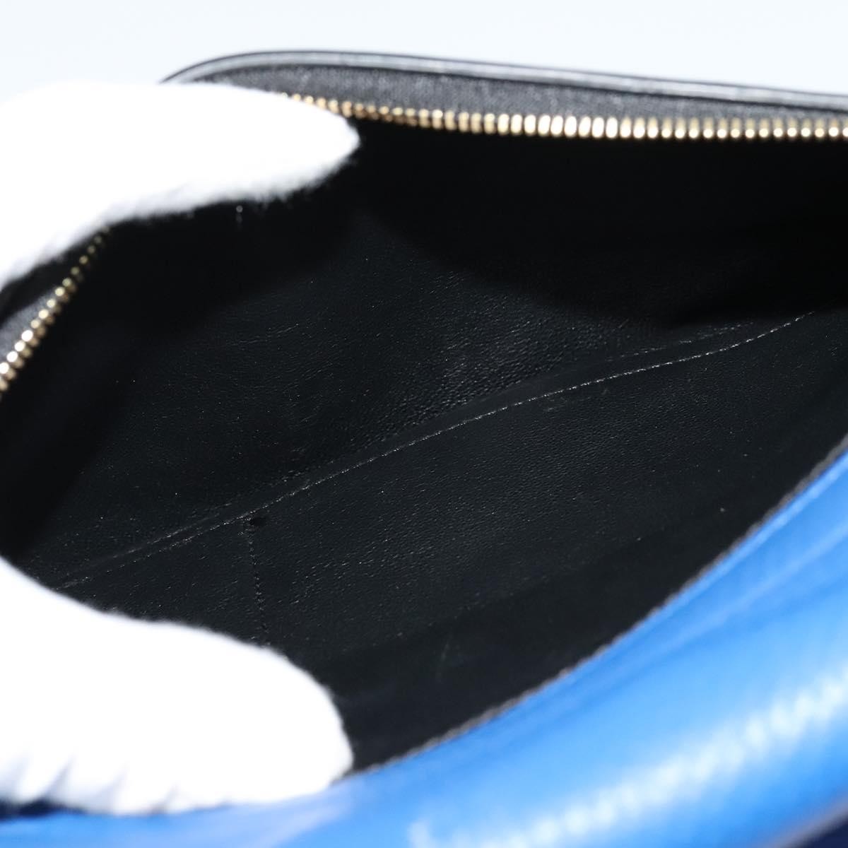 Celine Trapeze Bag Leather, BLUE, LEATHER, Handbag