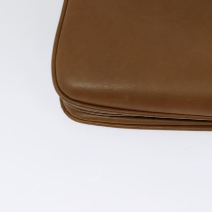 Gucci Vintage Flap Crossbody Bag Leather, BROWN, LEATHER, Shoulder bag