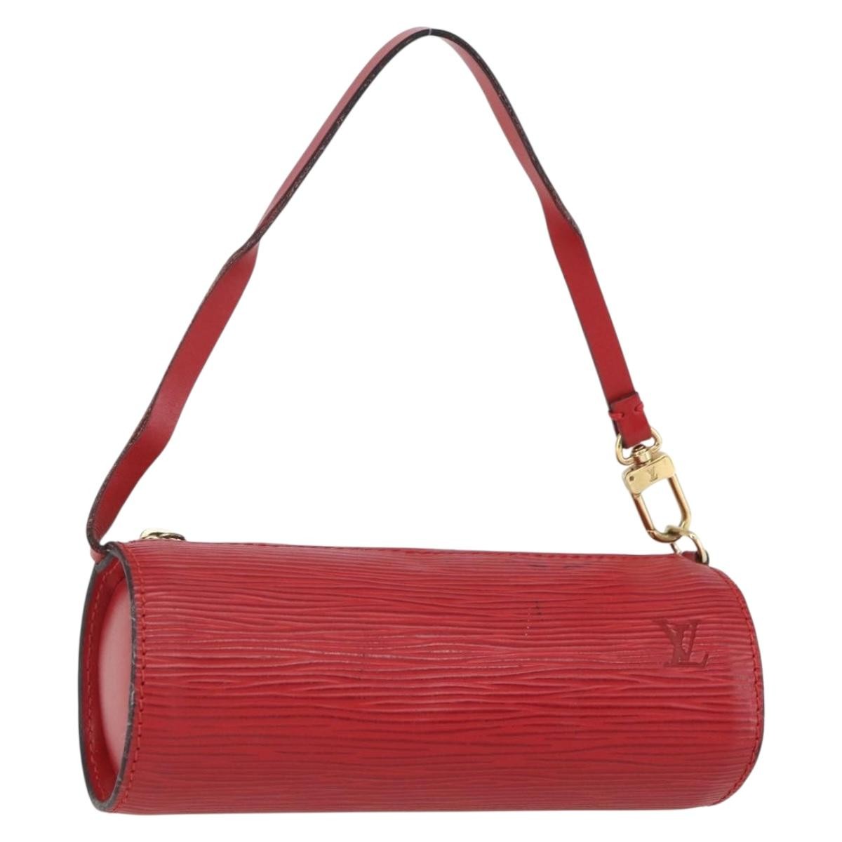Louis Vuitton Soufflot Pochette Epi Leather, RED, LEATHER, Clutche & pouche