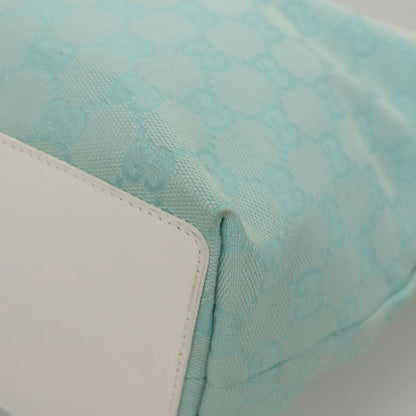 Gucci Vintage Bucket Shopping Tote GG Canvas, BLUE, CANVAS, Tote bag