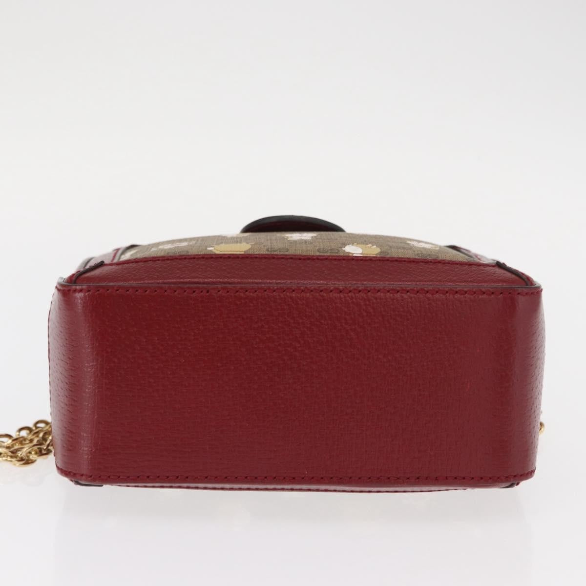 Gucci Doraemon Ophidia Zip Around Camera Bag Printed Mini GG Coated Canvas, BEIGE, CANVAS, Shoulder bag