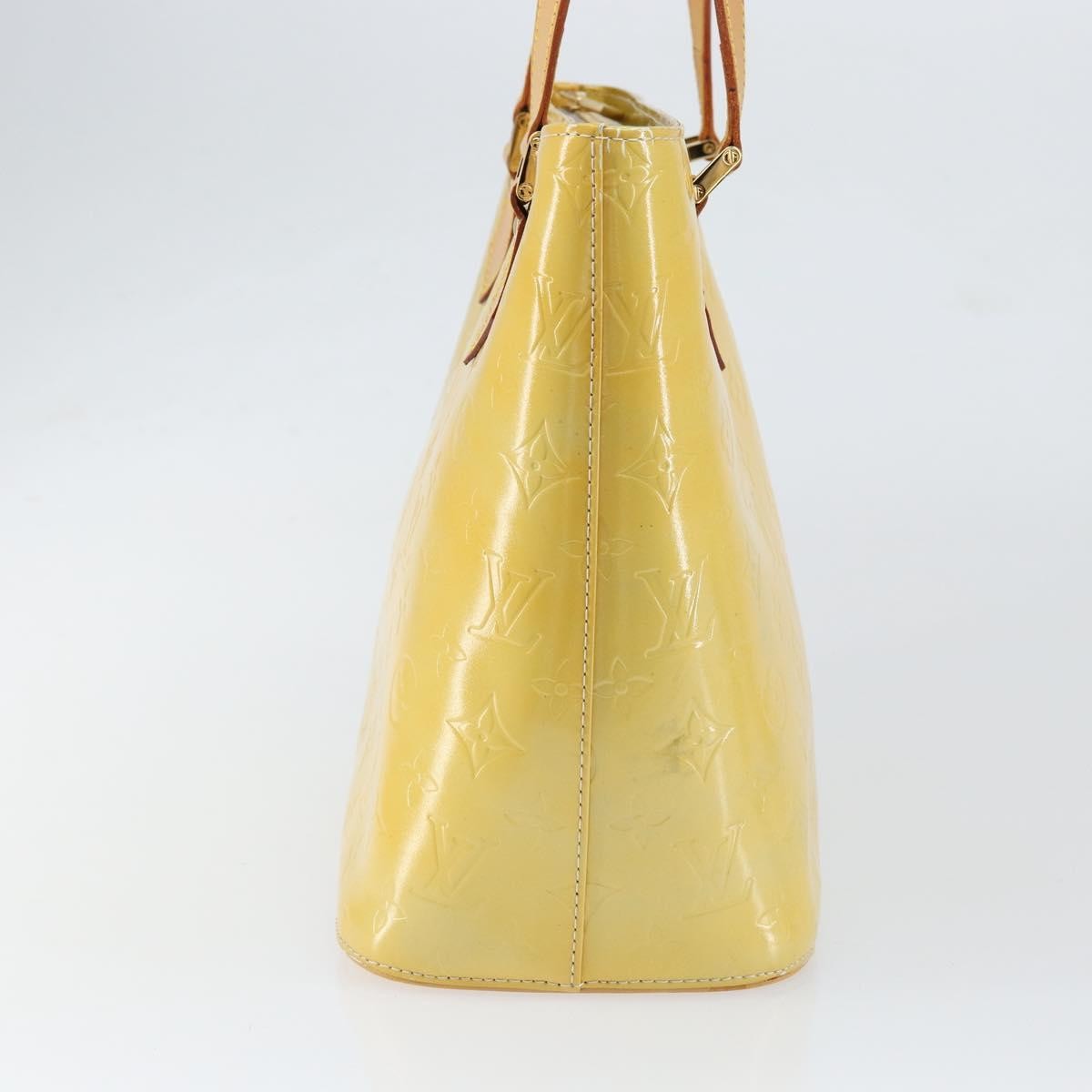 Louis Vuitton Houston Handbag Monogram Vernis, YELLOW, PATENT_LEATHER, Tote bag