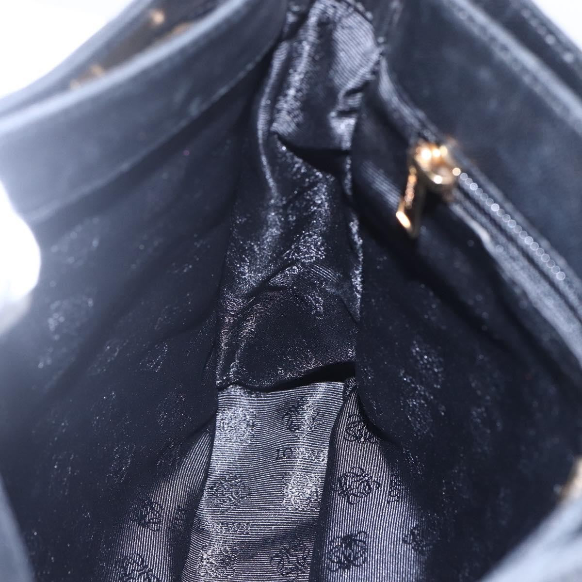 Loewe Anagram Shoulder Bag Leather, BLACK, LEATHER, Shoulder bag