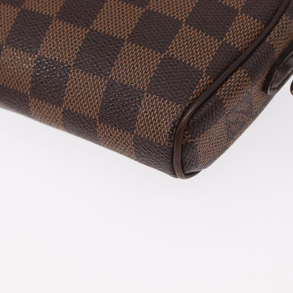 Louis Vuitton Ipanema Pochette Damier, BROWN, CANVAS, Clutche & pouche