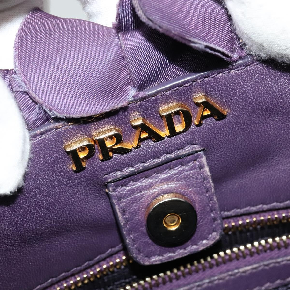 Prada Gaufre Convertible Tote Tessuto, PURPLE, NYLON, Tote bag