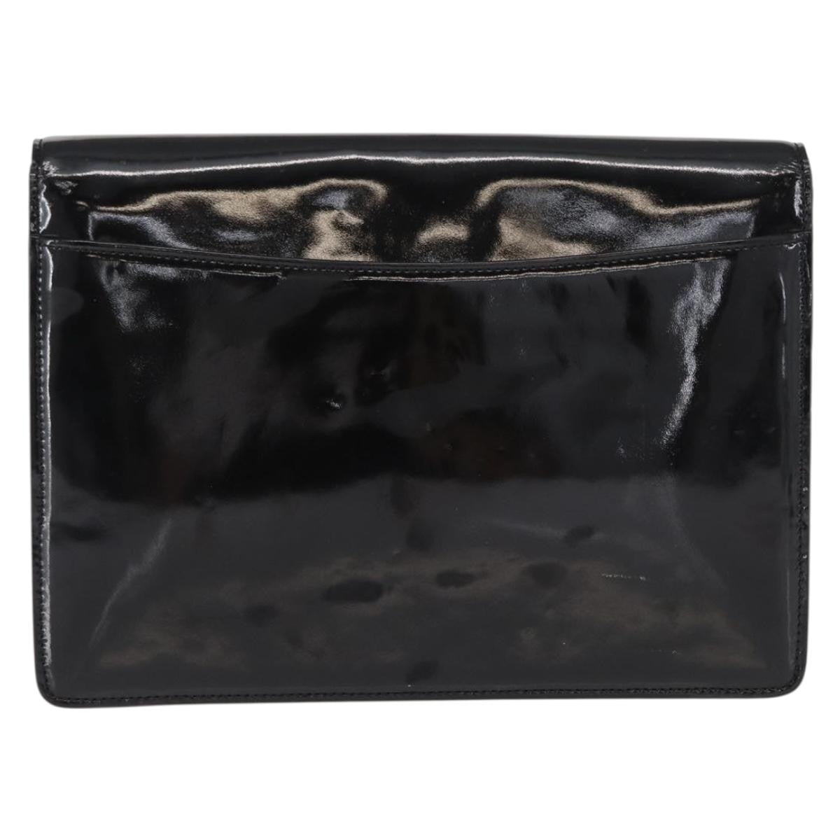 Celine Clutch Bag ENAMEL, BLACK, PATENT_LEATHER, Clutche & pouche