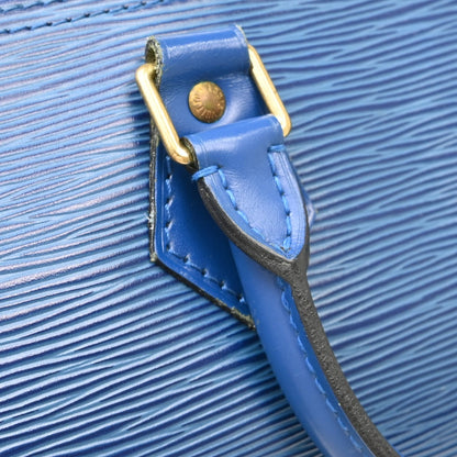 Louis Vuitton Speedy Handbag Epi Leather, Blue, Leather, Handbag