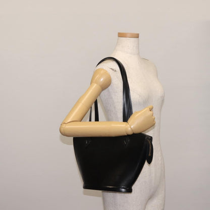 Louis Vuitton Saint Jacques Handbag Epi Leather, BLACK, LEATHER, Shoulder bag