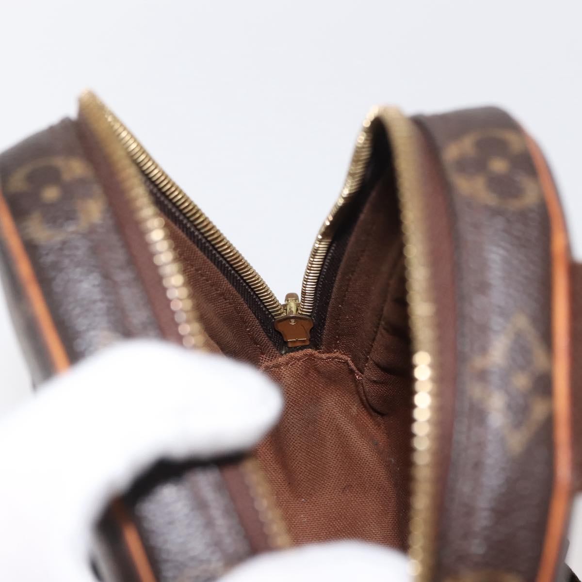 Louis Vuitton Pochette Gange Monogram Canvas, BROWN, CANVAS, Shoulder bag