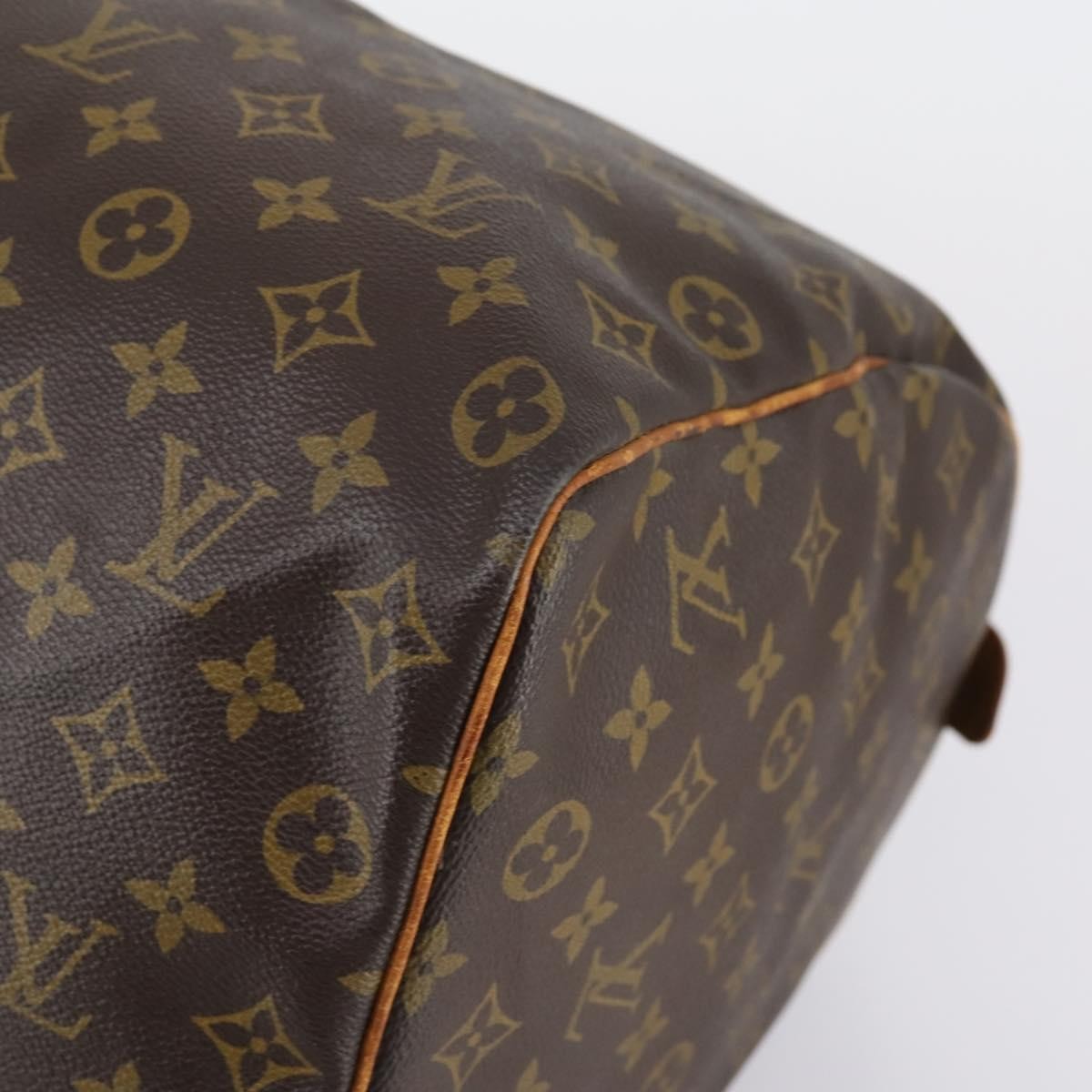 Louis Vuitton Keepall Bag Monogram Canvas, BROWN, CANVAS, Travel bag