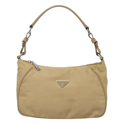 Prada Hobo Tessuto, BEIGE, NYLON, Shoulder bag