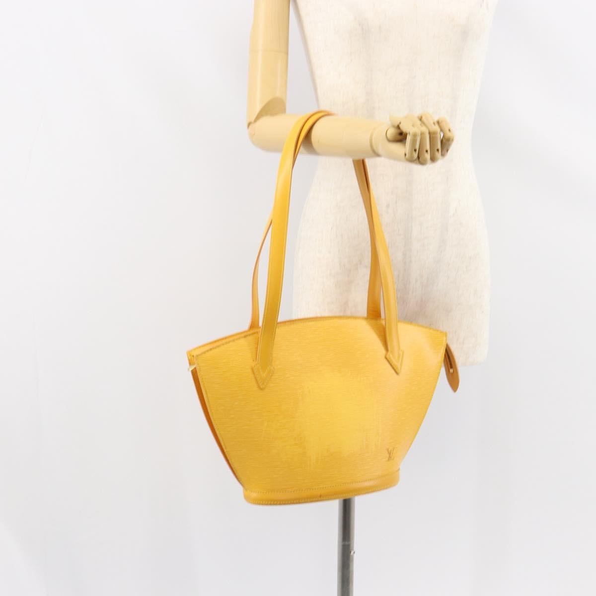 Louis Vuitton Saint Jacques Handbag Epi Leather, YELLOW, LEATHER, Shoulder bag