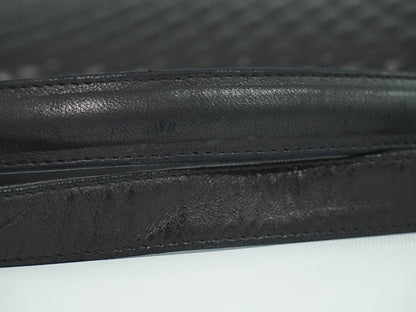 Bally Vintage Handbag Quilted Leather, BLACK, LEATHER, Handbag