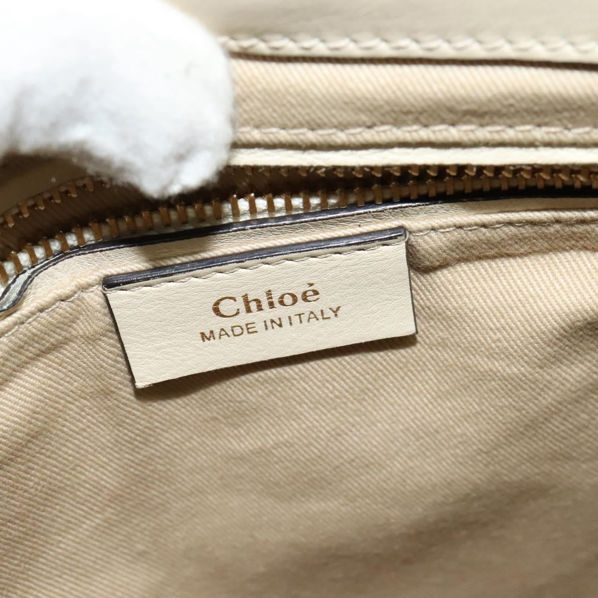 Chloe Faye Backpack Leather and Suede, BEIGE, SUEDE, Backpack