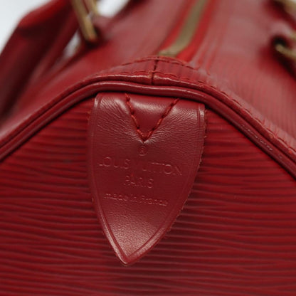 Louis Vuitton Speedy Handbag Epi Leather, RED, LEATHER, Handbag