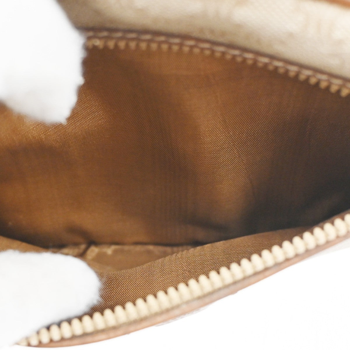 Celine Macadam Shoulder Bag Canvas, BROWN, CANVAS, Shoulder bag