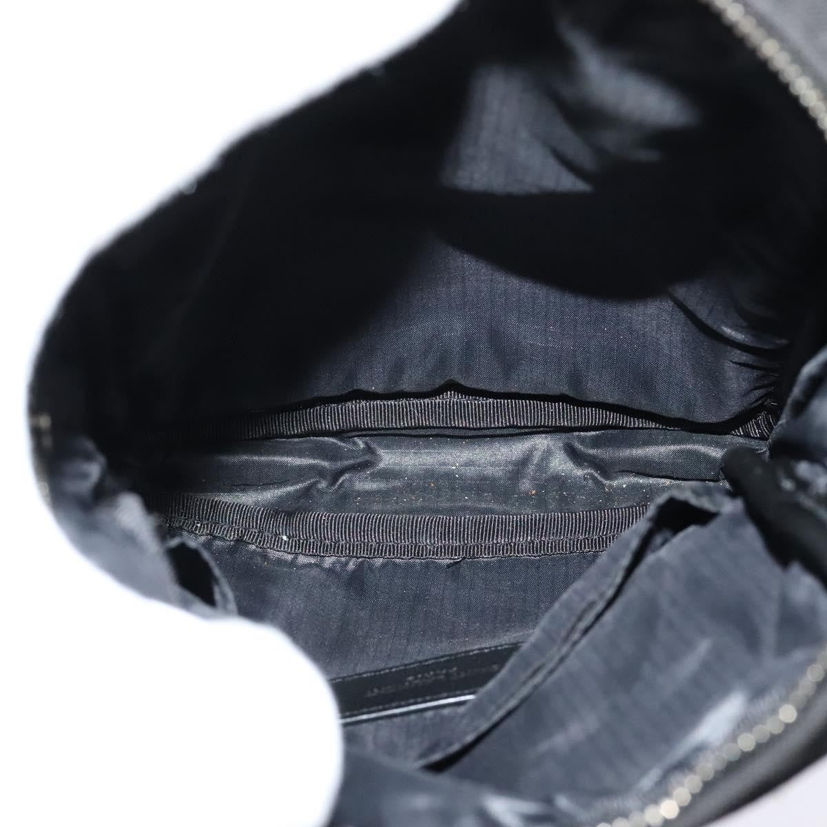 Saint Laurent Front Pocket Crossbody Bag Canvas, BLACK, CANVAS, Shoulder bag