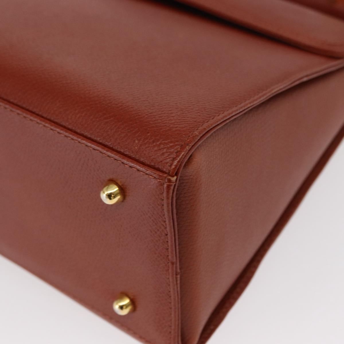 Valentino Garavani Vintage Handbag Leather, BROWN, LEATHER, Handbag