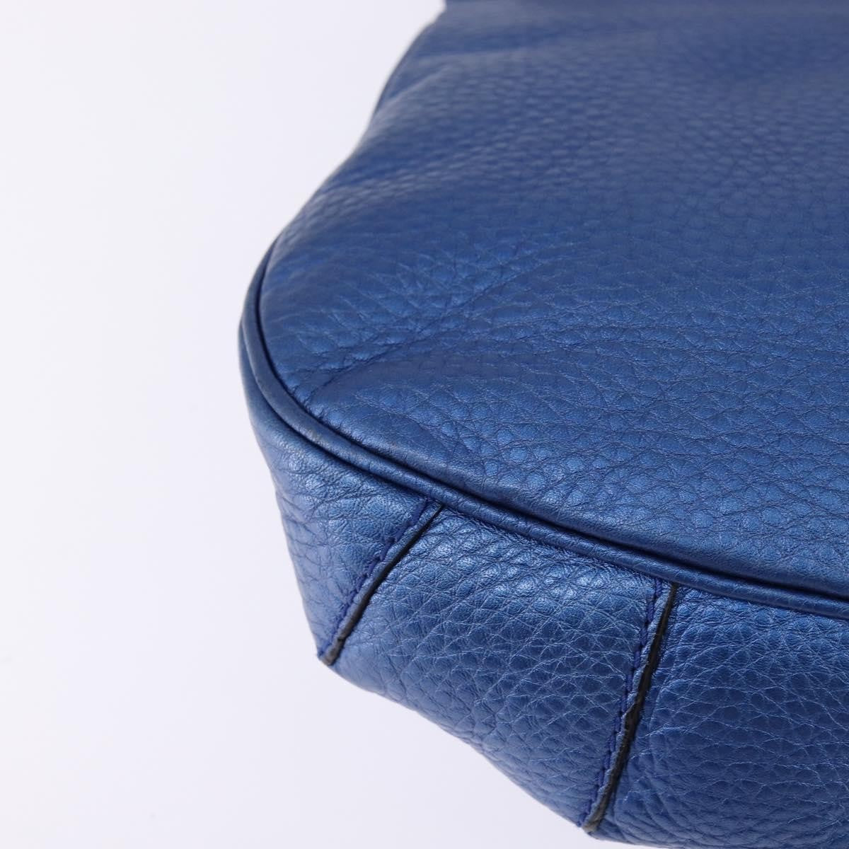 Gucci Nouveau Fringe Crossbody Bag Leather, BLUE, LEATHER, Shoulder bag