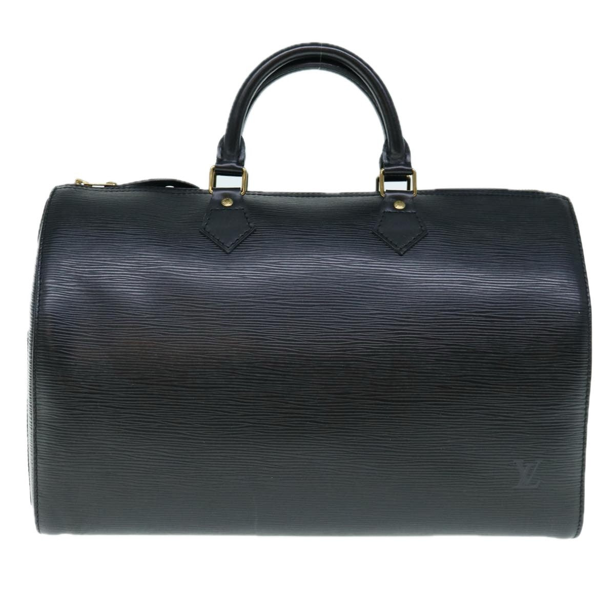 Louis Vuitton Speedy Handbag Epi Leather, BLACK, LEATHER, Handbag