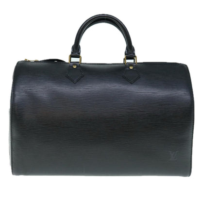 Louis Vuitton Speedy Handbag Epi Leather, BLACK, LEATHER, Handbag