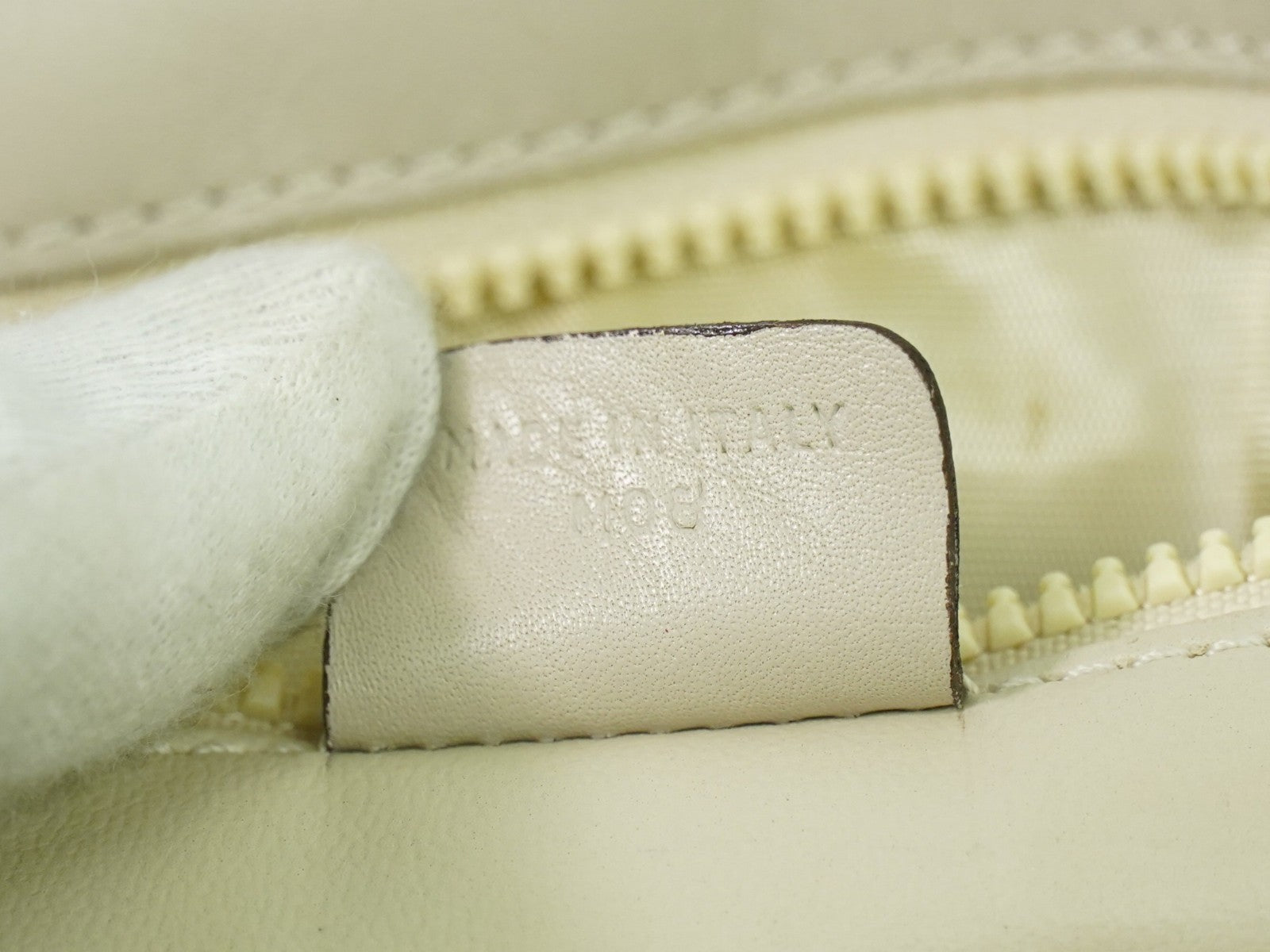 Celine Vintage Flap Shoulder Bag Quilted Leather, BEIGE, LEATHER, Shoulder bag