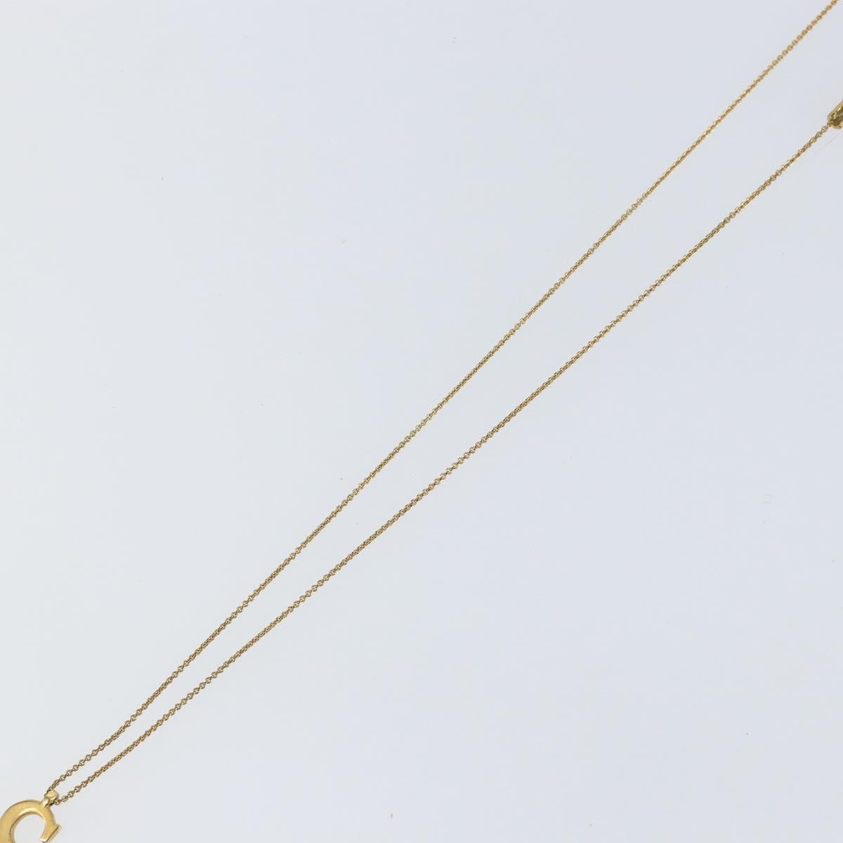 Christian Dior CD Pendant Necklace Metal, GOLD, METAL, Necklace