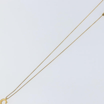 Christian Dior CD Pendant Necklace Metal, GOLD, METAL, Necklace