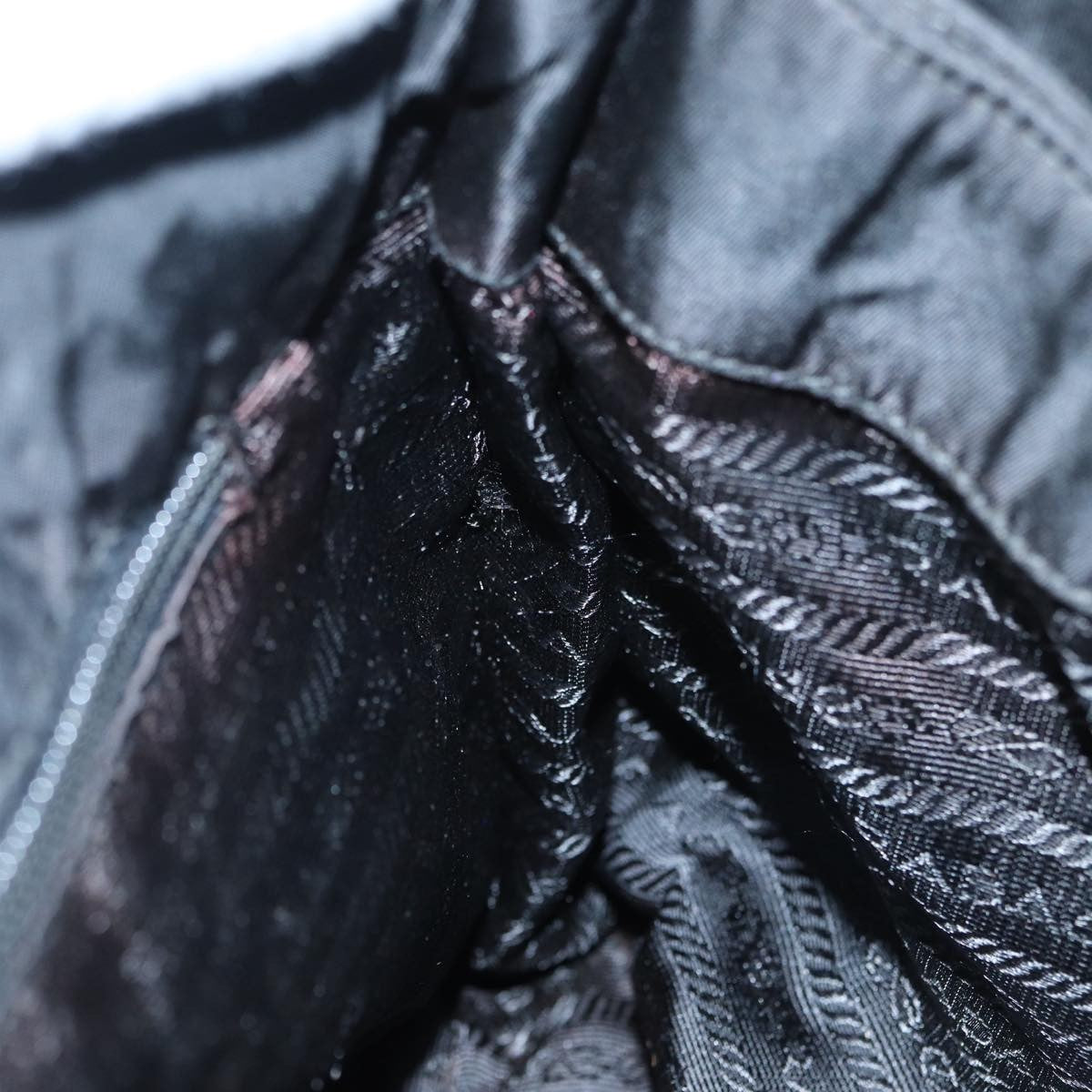 Prada Vintage Shoulder Bag Tessuto, BLACK, NYLON, Shoulder bag