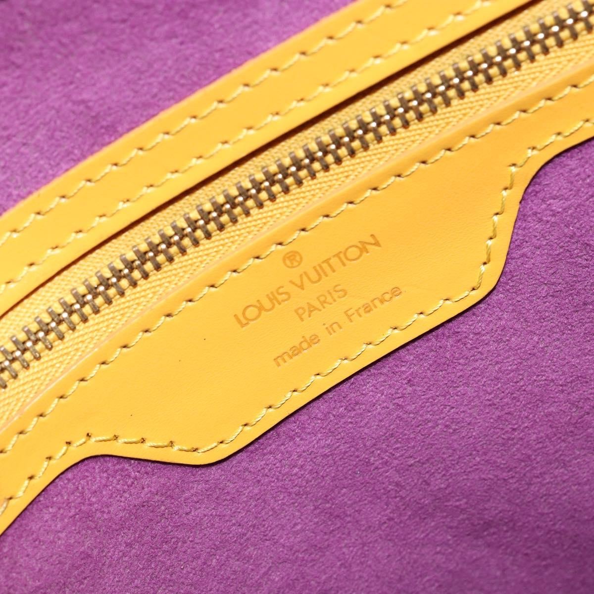 Louis Vuitton Saint Jacques Handbag Epi Leather, YELLOW, LEATHER, Shoulder bag