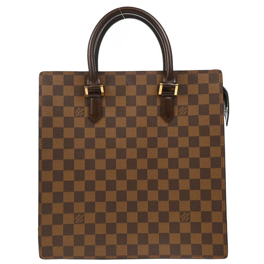 Louis Vuitton Venice Sac Plat Bag Damier, BROWN, CANVAS, Tote bag